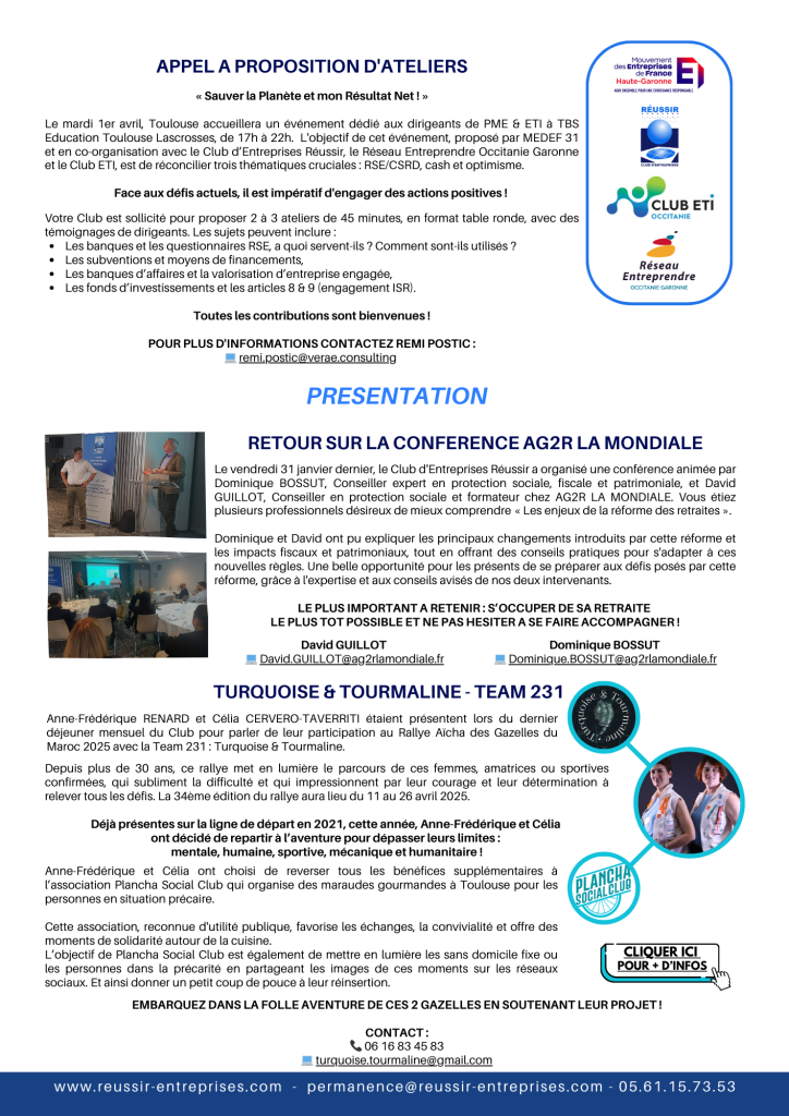 2025 01 newsletter club réussir 3